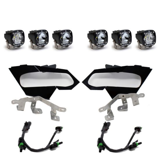 Picture of Can-Am S1 Triple LED Headlight Kit - Can-Am 2017-24 Maverick X3