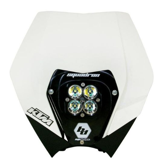 Picture of KTM Squadron Pro (A/C) Headlight Kit w/ '08-13 Shell - KTM 2008-09 200 XC; 2008-12 200 XC-W/250 SX/250 XC; 2008-10 250 XC-F/250 XCF-W; 2008-12 250 XC-W/300 XC/300 XC-W; 2009-11 400 XC-W; 2008-11 450 EXC-R; 2008-12 450 XC-F/450 XC-W