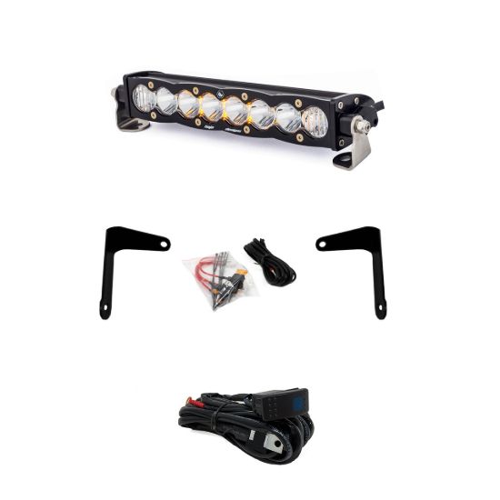 Picture of Can-Am S8 10 Inch Shock Mount Light Bar Kit - Can-Am 2017-24 Maverick X3