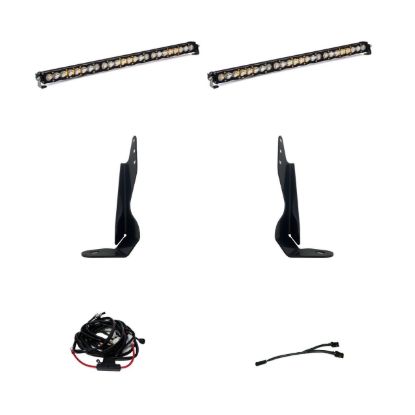 Picture of GMC S8 Dual 30 Inch Grille Light Bar Kit - GMC 2020-23 Sierra 2500HD/3500HD; NOTE: Exc. AT4