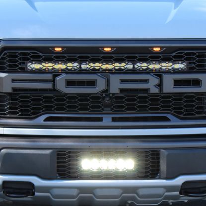 Picture of Ford OnX6+ 10 Inch Grille Lower Light Bar Kit - Ford 2017-20 F-150; NOTE: Raptor