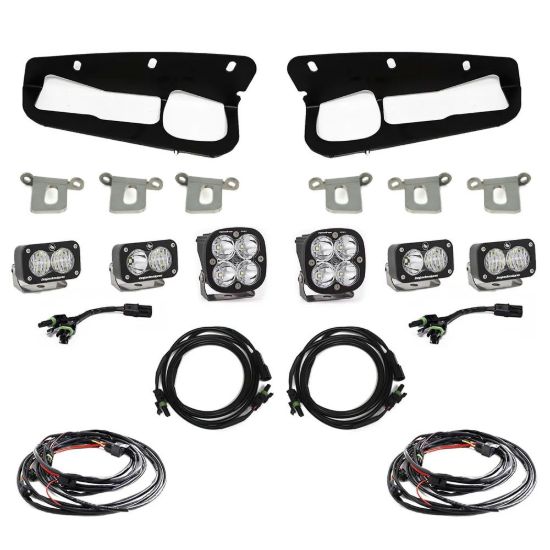 Picture of Ford Squadron Pro/Dual S2 Sport Steel Bumper Fog Pocket Light Kit - Ford 2021-2026 Bronco; 2022-2026 Bronco Raptor; NOTE: w/ OE Steel Bumper
