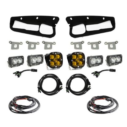 Picture of Ford Squadron SAE/Dual S2 Sport Steel Bumper Fog Pocket Light Kit - Ford 2021-2026 Bronco; 2022-2026 Bronco Raptor; NOTE: w/ OE Steel Bumper