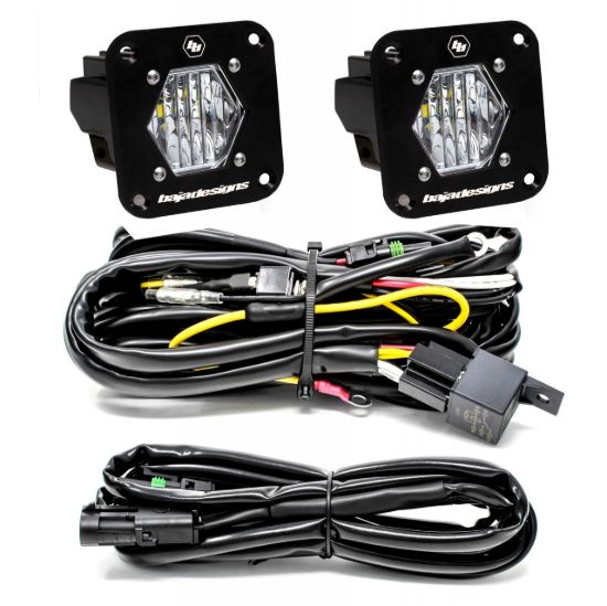 Picture of S1 Black Flush Mount LED Light Pod Reverse Kit - Universal
