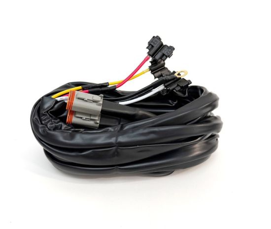 Picture of Dual Lead 4-pin Deutsch-style w/Hi/Low/Backlight Upfitter Harness - Universal