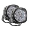 Picture of NACHO Quatro Spot Beam Output - Ideal for Down The Road Visibility - Size 4" - Pair + 40AMP VEHICLE HARNESS W DUAL SWITCH