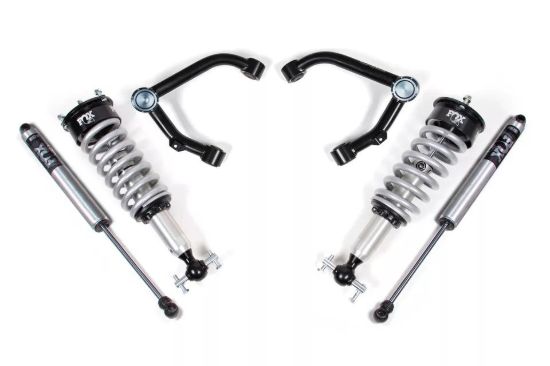 Picture of Chevrolet Silverado / GMC Sierra| 2.5" Rogue Dynamics Upper Control Arms,Rear & Front Coilover Pair with Hi/Lo Compression and Rebound Adjustment