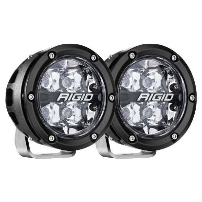 Picture of 360 Series LED Round Fog Light, 4 Inch, Spot, RGBW Backlight, Pair