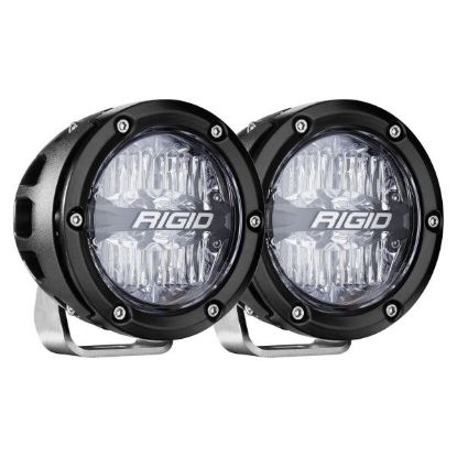 Picture of 360 Series LED Round Fog Light, 4 Inch, Driving, RGBW Backlight, Pair