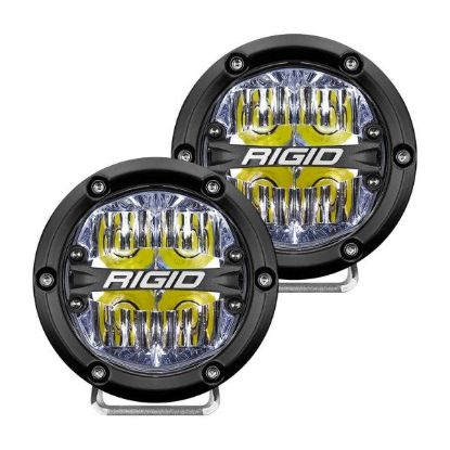 Picture of 360 Series LED Round Fog Light, 4 Inch, Driving, White Backlight, Pair