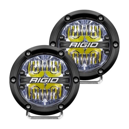 Picture of 360 Series LED Round Fog Light, 4 Inch, Driving, White Backlight, Pair