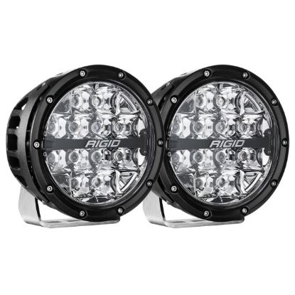 Picture of 360 Series LED Round Fog Light, 6 Inch, Spot, RGBW Backlight, Pair