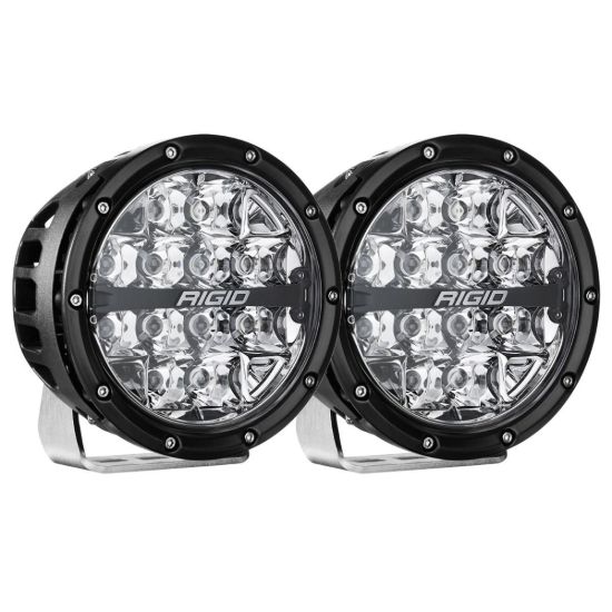 Picture of 360 Series LED Round Fog Light, 6 Inch, Spot, RGBW Backlight, Pair
