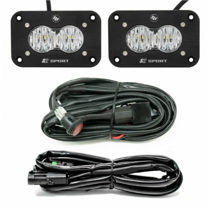 Picture of S2 sport black Flush Mount LED Light Pod Reverse Kit