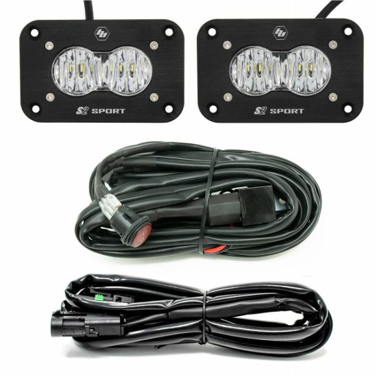 Picture of S2 sport black Flush Mount LED Light Pod Reverse Kit