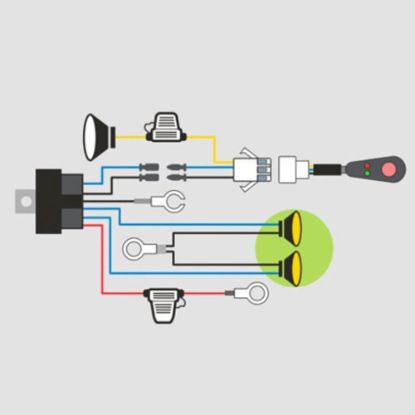 Picture of Driving Light Wiring Loom - Suits Set of Two (2) Lights