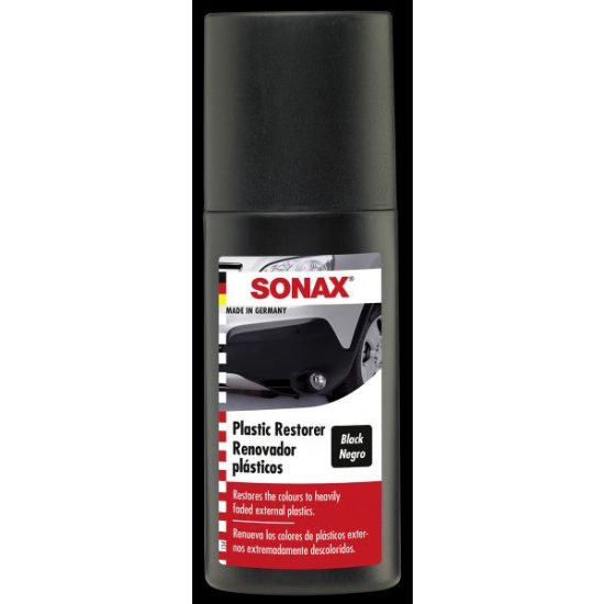 Picture of Sonax Plastic Restorer with Sponge, Black (100mL)