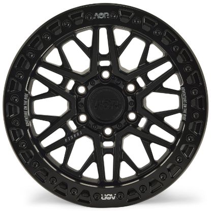 Picture of ALPHA Forged Off Road Wheel, Bronco & Ranger, 17x9, 6x139.7, ET0, Beadlock, Matt Black