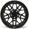 Picture of ALPHA Forged Off Road Wheel, Jeep JK, JL & JT, 17x9, 5x127, ET-38, Beadlock, Gloss Black