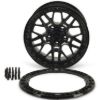 Picture of ALPHA Forged Off Road Wheel, Jeep JK, JL & JT, 17x9, 5x127, ET-38, Beadlock, Gloss Black