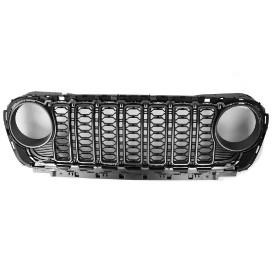 Picture of Jeep Wrangler JL & Gladiator JT 18-23, 2024+ Face Lift Grill Without Camera Hole