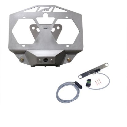 Picture of Jeep Wrangler JL 18-26 Spare Tire License Plate Relocation Kit with Camera Mount, Bare