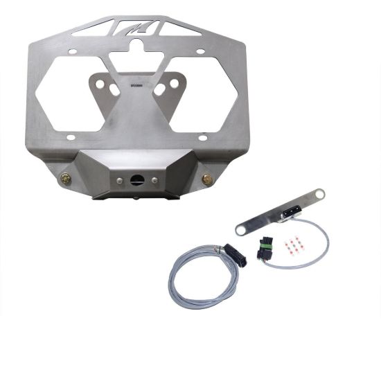 Picture of Jeep Wrangler JL 18-26 Spare Tire License Plate Relocation Kit with Camera Mount, Bare