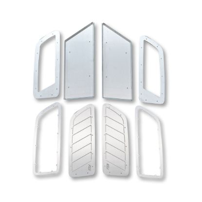 Picture of Jeep Wrangler JL & Gladiator JT 18-26 Hood Vent Kit for Rubicon Hood, Aluminum