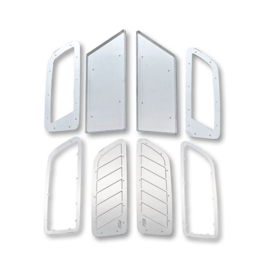 Picture of Jeep Wrangler JL & Gladiator JT 18-26 Hood Vent Kit for Rubicon Hood, Aluminum