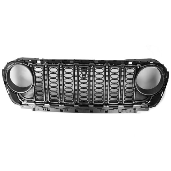 Picture of Jeep Wrangler JL & Gladiator JT 18-23, 2024+ Face Lift Grill With Camera Hole