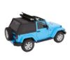 Picture of Jeep Wrangler JK 2DR 07-17 Trektop Slantback, Soft Top, Black Diamond