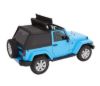 Picture of Jeep Wrangler JK 2DR 07-17 Trektop Slantback, Soft Top, Black Diamond