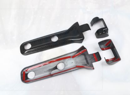 Picture of Jeep Wrangler JL 18+ Tailgate Hinge Covers, Carbon Fiber Look