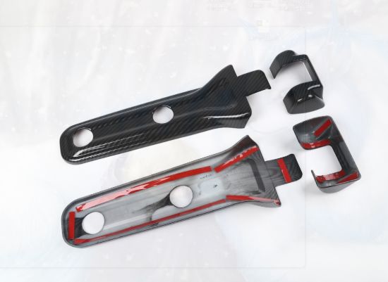 Picture of Jeep Wrangler JL 18+ Tailgate Hinge Covers, Carbon Fiber Look