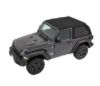 Picture of Jeep Wrangler JL 2DR 18-26 Trektop Slantback, Soft Top, Black Twill Premium