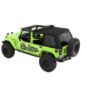 Picture of Jeep Wrangler JK 4DR 07-17 Trektop PRO hybrid Slantback, Soft Top, Black Twill Premium