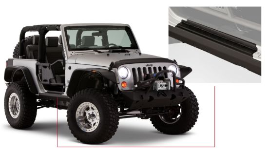 Picture of Jeep Wrangler 07-17 2Dr TrailArmor Rocker Panels