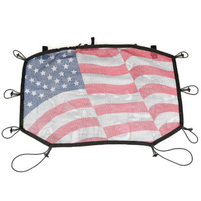 Picture of Eclipse Sun Shade, Front, American Flag; 07-18 Jeep Wrangler JK