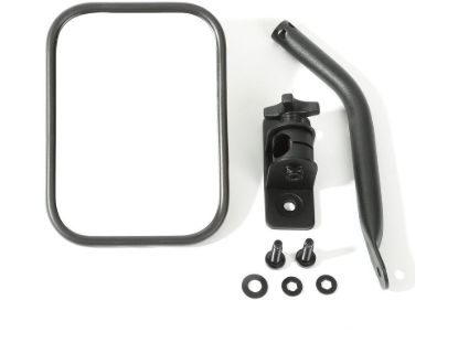 Picture of Door Mirror Quick Release Unit, Black, Rectangular, 97-17 Jeep Wrangler TJ & JK