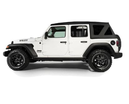 Picture of Jeep Wrangler JL 4DR 18-26 E-TOP Electric Soft Top, Black Premium