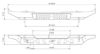 Picture of Jeep Wrangler JL 18-26 Rear Crusher Bumper With Light Mounts With Spare Tire Cutout, Bare