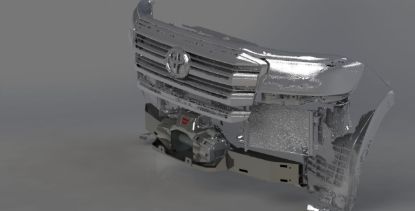 Picture of Toyota Land Cruiser LC300 22-25 HD Bolt-On Hidden Winch Plate Kit