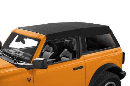 Picture of Ford Bronco 2DR 21-26 Trektop Slantback, Soft Top, Black Twill Premium