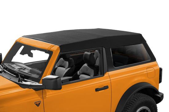 Picture of Ford Bronco 2DR 21-26 Trektop Slantback, Soft Top, Black Twill Premium