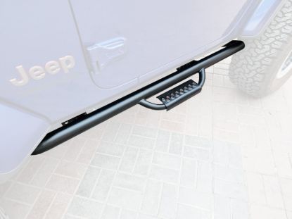 Picture of Jeep Wrangler JL 2DR 18-23 Side Steps, Nerf Bars, Stealth Edition