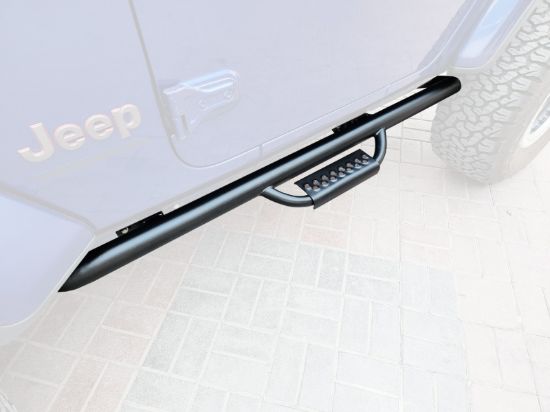 Picture of Jeep Wrangler JL 2DR 18-23 Side Steps, Nerf Bars, Stealth Edition