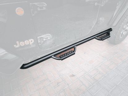 Picture of Jeep Wrangler JL 4DR 18-24 Side Steps, Nerf Bars, Stealth Edition