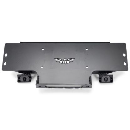 Picture of Nissan Patrol Y61 10-23 Hidden Winch Plate for OEM Bumper, AOR Skid Plate Compatible