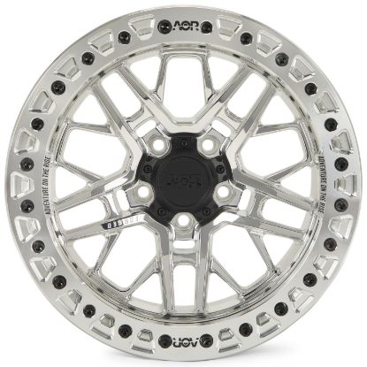 Picture of ALPHA Forged Off Road Wheel, Jeep JK, JL & JT, 17x9, 5x127, ET-38, Beadlock, Machine