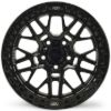 Picture of ALPHA Forged Off Road Wheel, Jeep JK, JL & JT, 17x9, 5x127, ET-38, Beadlock, Matt Black